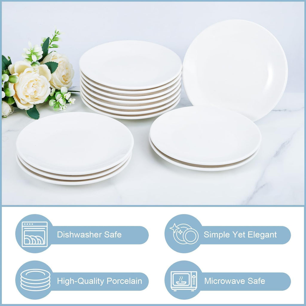 16 Pcs Porcelain Dessert Plates