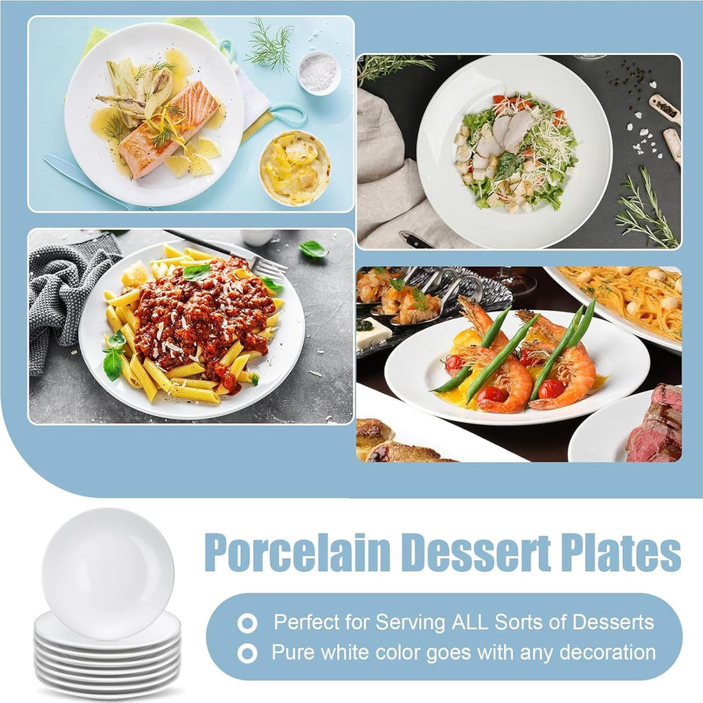 16 Pcs Porcelain Dessert Plates